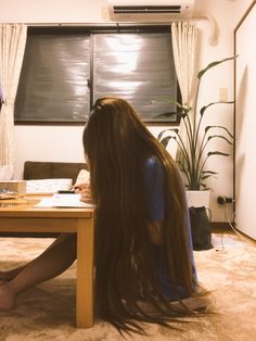 Beautiful Braided Hair, Long Hair Pictures, Long Hair Video, Very Long Hair, Long Straight Hair, Long Hair Women, Dream Hair, Hair Mask, Dark Hair