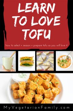 Learn To Love Tofu | Tara's Tuesday Tips | My Vegetarian Family #tofubasics #cookingtofu #tofu101 #howtolovetofu #tofuforbeginners Deep Fried Recipes, Tofu Recipes Easy, Ways To Love, Simply Quinoa, Marinated Tofu, Tofu Dishes, Learn To Live