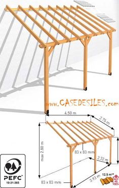 an image of a wooden structure with measurements for the top and bottom half, including one side