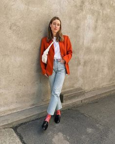 70  Chic Loafers Outfit Ideas [2024]: How To Style Loafers Women Annabel Rosendahl Instagram, Style Loafers Women, How To Style Loafers Women, Leather Loafers Outfit, Annabel Rosendahl, Loafers Outfit Ideas, Blazer Inspiration, Loafers And Jeans, How To Style Loafers