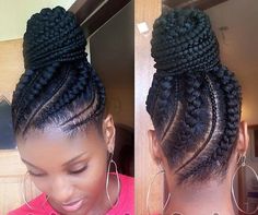 Plaited Hair, Black Haircut, Braided Buns, Big Braids, 2019 Style, Braided Bun Hairstyles