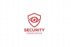 the logo for security clearance, which is designed to look like an eye in a shield