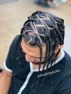 Bun Men, Single Braids Hairstyles, Black Boy Hairstyles, Tan Skin Blonde Hair