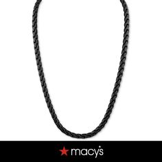 in stock Mens Black Chain Nordstrom, Cheap Black Chain Necklace For Men, Metal Cuban Link Chain Necklace With Lobster Clasp, Black Stainless Steel Chain Necklace With Lobster Clasp, Black Nickel-free Skull Necklace, Black Plates, Link Chain, Plating, Stainless Steel