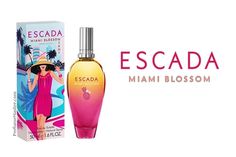 Escada Miami Blossom New Perfume - PerfumeMaster.com Katy Perry Meow Perfume, Escada Perfume Woman, Bahamas Perfume, Nicki Minaj Fragrance, Perfume Pagoda Vietnam, Hermes Perfume, Celebrity Perfume, Perfume Design, Perfume Lover