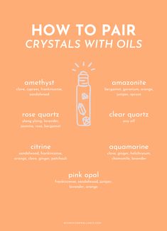 Crystal Essential Oil Roller, Essential Oil Tips, Crystal Oil Roller, Healing With Essential Oils, Crystal Roller Bottle, Essential Oils For Witches, Essential Oils And Their Uses Witchcraft, Essential Oil Roller Ball Blends, Crystal Care Guide