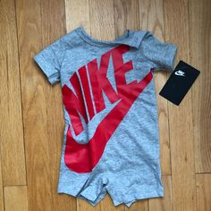 New With Tags. So Cute. Size 3/6 Nike Onesie, So Cute, Onesies, Kids Shop, One Piece, Nike, Tags, Red, Pink