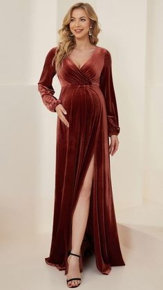 Bump Friendly Dress, Velvet Formal Dress, Ever Pretty, Affordable Dresses, Graduation Outfit, Maternity Dress, Dress Plus Size, Maternity Dresses, Bump