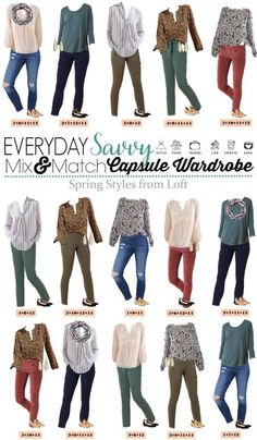 Early Spring Outfits Casual, Travel Outfit Spring, Mix And Match Outfits, Style Capsule Wardrobe, Style Capsule, Spring Business Casual, Match Outfits, Pink Denim Jacket, Mix Match Outfits