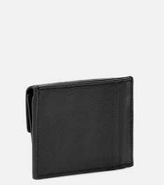 Uptown Leather Card Case - Saint Laurent | Mytheresa Classic Compact Card Holder With Coin Pocket, Leather Bifold Card Holder For Evening, Luxury Business Card Holder With Coin Pocket, Formal Rectangular Wallet With Card Slots, Black Formal Card Holder With Coin Pocket, Compact Leather Wallet For Formal Occasions, Formal Compact Leather Card Holder, Compact Leather Wallets For Formal Occasions, Compact Business Card Holder With Coin Pocket