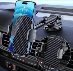 an image of the inside of a car phone holder