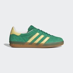 adidas Shop the Gazelle Indoor Shoes - Green at adidas.com/us! See all the styles and colors of Gazelle Indoor Shoes - Green at the official adidas online shop. Adidas Gazelle Indoor, Yellow Adidas, Indoor Shoes, Mesh Heels, Yellow Colour, Mens Lifestyle, Adidas Gazelle, Adidas Samba, Adidas Online