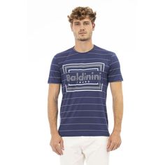 Experience The Fusion Of Luxury And Casual Comfort With The ‘Baldinini Trend’ Short Sleeve T-Shirt, An Impeccable Addition To Your Contemporary Wardrobe. Designed With Fashion-Forward Individuals In Mind, This Piece Features A Striking Front Print That Adds A Touch Of Sophistication To Your Everyday Look. Crafted From 100% Premium Cotton, The T-Shirt Is As Comfortable As It Is Stylish, Making It A Must-Have For Those Who Appreciate Luxury In Every Thread. Color: Blue Material: 100% Cotton Countr Contemporary Wardrobe, Elegante Casual, Blue Tee, Tee Shirt Homme, Armani Jeans, Men T Shirt, Casual Elegance, Contemporary Fashion, Primavera Estate