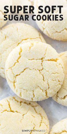 these sugar cookies are soft and chewy, so they're ready to be eaten