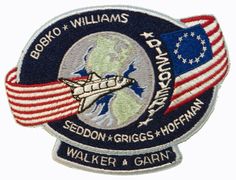 a patch with an airplane and the words boko williams on it's side