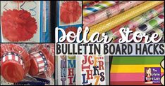 the dollar store bulletin board hacks