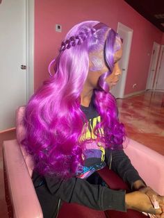 Pink Wig Color Ideas Black Women, Bestie Wig Ideas, Wigs Colors For Black Women, Birthday Hairstyles For Black Women Pink, Birthday Hairstyles For Black Women Wig, Prettiest Hairstyles, Pink Curly Wig Black Women, Different Shade Pink Wigs, Bday Hairstyles