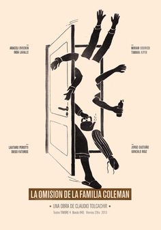 an advertisement for the film la omision de la familia coleman