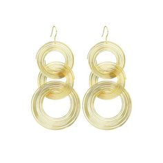 Material: Metal Color: Geometric Multilayer Circle Earrings Style: Exaggeration Chic Circle Jewelry For Party, Summer Gold Alloy Earrings, Gold Alloy Earrings For Summer, Chic Metal Jewelry For Summer, Elegant Brass Hoop Earrings For Summer, Summer Metal Hoop Jewelry, Summer Hoop Metal Jewelry, Summer Gold-tone Metal Jewelry, Summer Party Brass Jewelry