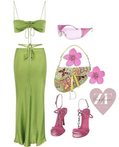 Y2k Spring, Dress Y2k, My Favorite Color, Fancy Outfits, Color Combo, Lookbook Outfits