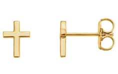 Wear a symbol of your #Christian #faith when you pick up Apples of Gold Jewelry’s stunning #cross stud #earrings! Gold Cross Earrings, Cross Stud Earrings, Cross Earrings Studs, Tiny Cross, Classic Earrings, Stylish Earring, Christian Jewelry, Cross Earrings, Women Diamond