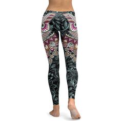 Ornamental Owl Leggings In case you need a versatile fashion piece that will carry you from casual daytime to dressier evening looks, you should definitely go for our Ornamental Owl Leggings. They feature a gorgeous all over ornamental owl and floral print in adorable hues of purple and blue that are suitable for any season of the year. They can be paired perfectly with black or white tops and shoes of any style, a black leather jacket and fancy sunglasses … The many styling options are unlimite Bohemian Stretch Leggings, Fancy Sunglasses, Bohemian Leggings, Womens Workout, Workout Yoga, Seasons Of The Year, Pink Leggings, Black Leather Jacket, White Tops