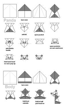 how to make an origami bird with pictures and instructions for it's wings