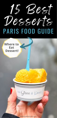 a cup of ice cream from Une Glace a Paris in a woman's hand Mango Entremet, Paris Street Food, Travel To Paris, Best Restaurants In Paris, The Best Desserts, Chantilly Cream, Choux Pastry