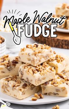 homemade fudge made with maple walnuts and pecans is an easy dessert recipe