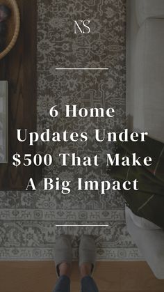 6 small home updates that make a big impact. How to update your home for less than $500. These 6 small home improvement projects make a big impact. 6 ways to update your home on a tight budget. Budget friendly kitchen updates. Affordable kitchen hardware. Budget friendly rugs. #designtips #homemakeover #budgetmakeover #interiordesign Updated House Interior, Affordable Ways To Update Home, Diy Home Renovations On A Budget Farmhouse Style, Affordable House Renovations, 2000s House Update, Small Updates For Home, How To Update House On A Budget, Quick Home Upgrades, Updating Historic Home