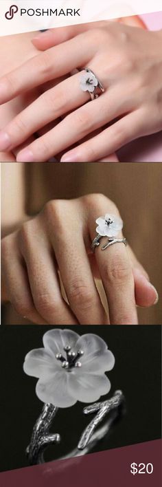 ❤️gorgeous flower tree open adjustable ring ❤️❤️gorgeous flower tree silver open adjustable ring Jewelry Rings Flower Shaped Birthstone Ring, Delicate Flower Ring For Spring Gift, Delicate Spring Flower Ring Gift, Delicate Flower Jewelry For Spring, Floral Jewelry For Spring Weddings, Spring Flower-shaped Jewelry Gift, Blossom Flower Jewelry For Spring, Spring Blossom Jewelry With Flower Decoration, Spring Wedding Jewelry In Flower Shape