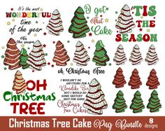 christmas tree cake cut files for silhouette, cricut and other cutting machine designs