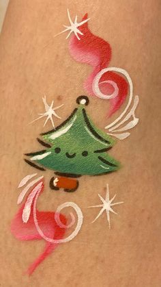 Christmas Decorations Diy Crafts, Face Paintings, Painting Easy, Face Painting Designs, Facepaint, Paint Designs, Body Painting