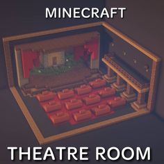 the theatre room in minecraft with text overlay that reads,'theater room '