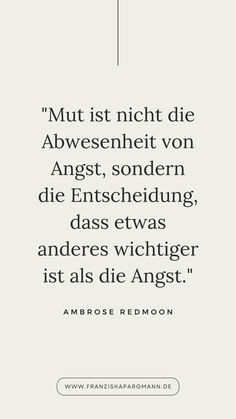 an image with the words,'mut ist nicht die abwesenhein