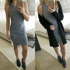 Ribbed Dress For Date Night In Fall, Fall Dress With Cardigan Bodycon, Ribbed Bodycon Sweater Dress For Spring, Fall Ribbed Sweater Dress For Date Night, Chic Ribbed Bodycon Sweater Dress, Navy Dress Outfits, Maxi Dress Outfit Fall, Maxi Dress Outfit, Outfit Inspiration Fall