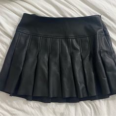 Urban Outfitters Black Patent Leather Pleated Mini Skirt. Brand New Never Worn And No Longer Sold. 28 Waist And 13 Inch Length #Goingout #Alt #Festival Urban Outfitters Black Mini Bottoms, Urban Outfitters Black Mini Skort, Urban Outfitters Fitted Pleated Skirt, Fitted Black Skort By Urban Outfitters, Black Urban Outfitters Mini Skirt For Spring, Chic Fitted Skirt From Urban Outfitters, Urban Outfitters Mini Skirt For Night Out, Urban Outfitters Fitted Black Skirt, Chic Fitted Skort From Urban Outfitters