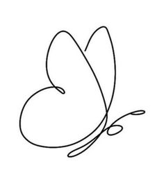 a continuous line drawing of a butterfly on a white background with the word love written in it