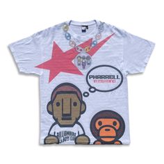 🡻AY YO! Read this Description! 🡻 You are now listening to, SKateboard P! Pharrell's Debut Solo album on your new favorite tee! Check out our colorways and other Pharrell items on our page *Full front/back print, produced in Downtown LA. Artwork from the original CD! *Jus look at that chain bro... SO FRESH! *Printed on a mid-weight cotton/poly blend !Disclaimer! Our dye sublimation printing process creates small imperfections in your print, such as a wrinkle or some fade. This makes every tee d Fashion Design Template, Hip Kids, Solo Album, Shirt Design Inspiration, Fire Fits, So Fresh, Cool Graphic Tees, Fashion Fits, High Fashion Street Style