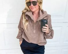 Winter sweaters Winter zip ups Designer and a dupe With Brandi Sharp Casual outfit ideas Classy Outfit Ideas, Sweaters Winter, Winter Sweaters, Casual Outfit, Classy Outfits, Ups, Zip Ups, Outfit Ideas