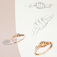 Accessories Design Sketch, Knot Jewelry, Jewelry Rendering, Jewelry Knowledge, Diy Jewelry Rings, Art Jewelry Design, Jewellery Design Sketches