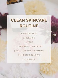 Looking to create the best clean skincare routine for glowing skin? Here, we've gathered the best clean beauty products and skincare routine tips that will give you healthy, clear skin. Use these natural face skin care products to create the perfect, everyday clean skincare routine. Skincare Routine For Glowing Skin, Routine For Glowing Skin