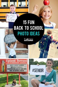 It's time to head back to school! Capture all the memories with these fun back to school photo ideas. Fun first day of school pictures. Back To School Photo Ideas, School Photo Ideas, Back To School Photoshoot, First Day Of School Photos, Back To School Photos, School Photoshoot, Kindergarten Photos, First Day Of School Pictures, Back To School Pictures