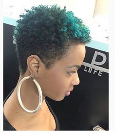 Natural Hairstyles With Color, Hairstyles With Color, Short Natural Hairstyles, Short Afro Hairstyles