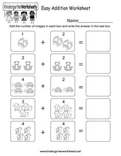 an addition worksheet for the early years