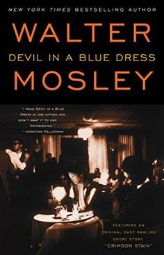 the book cover for walter devil in a blue dress by mosleyy, which is written