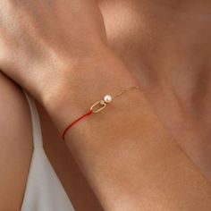 Astra Moonlight Bracelet | RUIFIER Red String Bracelet, Red String, Everyday Luxury, String Bracelet, The Pearl, Girly Jewelry, Jewelry Inspo