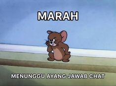 an animated image of a cartoon character with the caption, marah