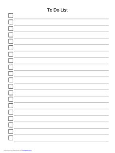 the to do list is shown in black and white