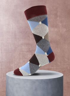 Our Novella socks add a dash of fun and flair to any occasion, from casual to the most formal. Each sock is made of pure Egyptian combed cotton–spun and dyed and knit in Italy. Lightweight and with a hint of spandex, these socks hug your feet with comfort. • Made in Italy• 80% Cotton 18% Nylon 2% Spandex• B840377F7-600 Multicolor Cotton Socks For Fall, Fitted Multicolor Cotton Socks, Argyle Socks, Promotional Events, Knitwear Design, Men Shoes Size, Mens Socks, Socks Women, Combed Cotton